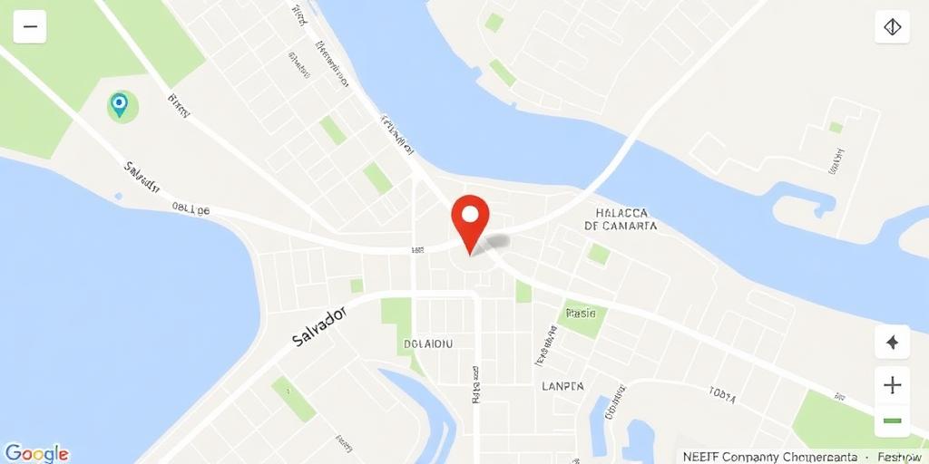 Localização da clínica no mapa